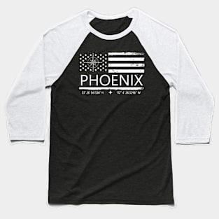 Us Flag Phoenix, Phoenix City Love Baseball T-Shirt